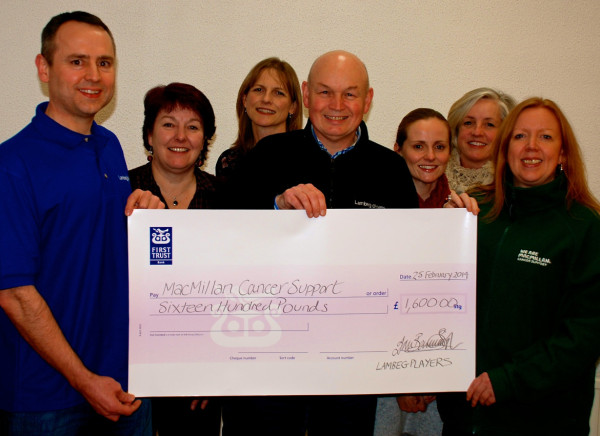 Left to right: Jonathan Moore, Karen Webb, Fiona Dickson, Paul Bennington, Anna Nelson, Emily Pentland, Lisa McGrogan of MacMillan.